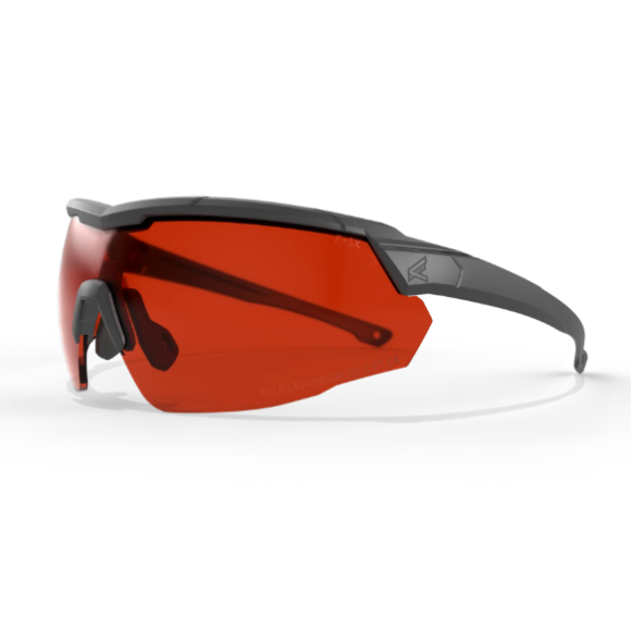 LUNETTES EDGE TACTICAL ROLLING THUNDER - NOIRE - PROTECTION  LASER VERT