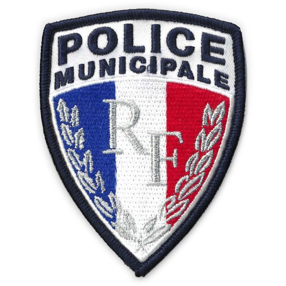 Ecusson brode sur velcro RF Police Municipale GM