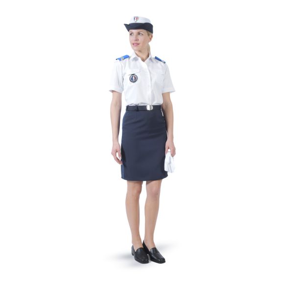 Chemise Blanche ADM Femme manches courtes