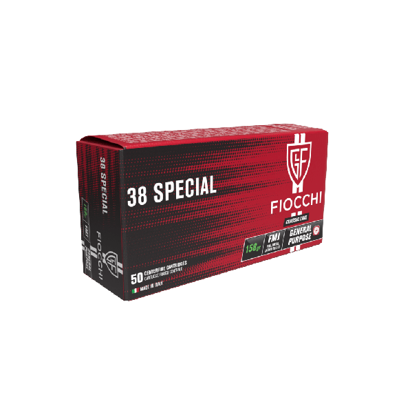 Cartouches Fiocchi c/38sp fmj 158 grs