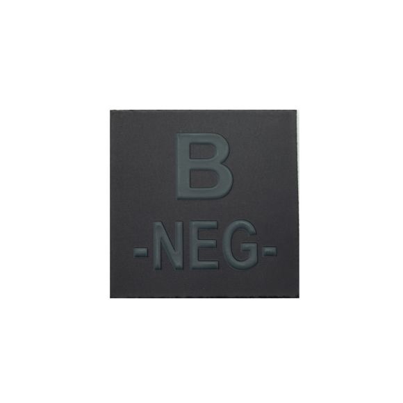 Grade velcro 5x5 basse visibilité - groupe sanguin B-