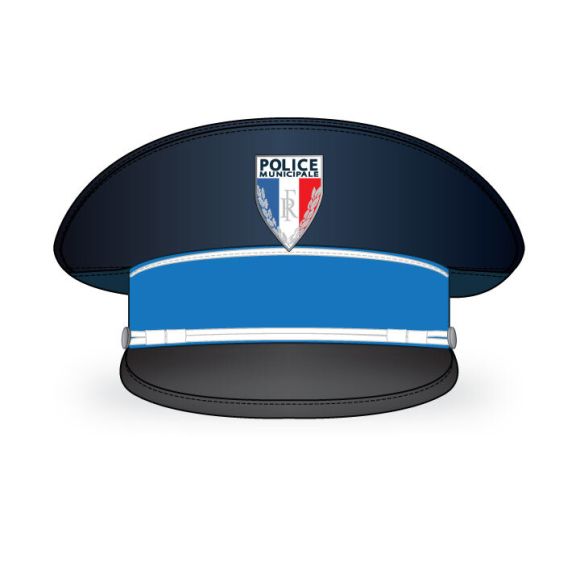 Casquette rigide de ceremonie Police Municipale
